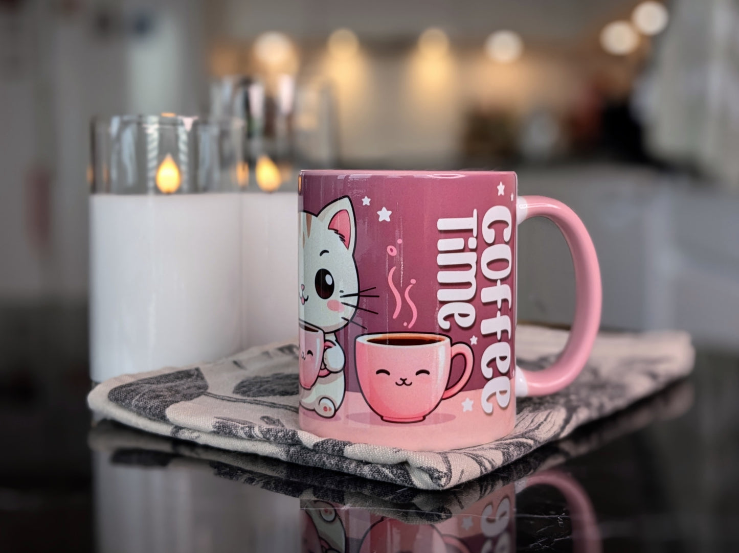 'Mugg/cup “Coffee Time” (and Cats)