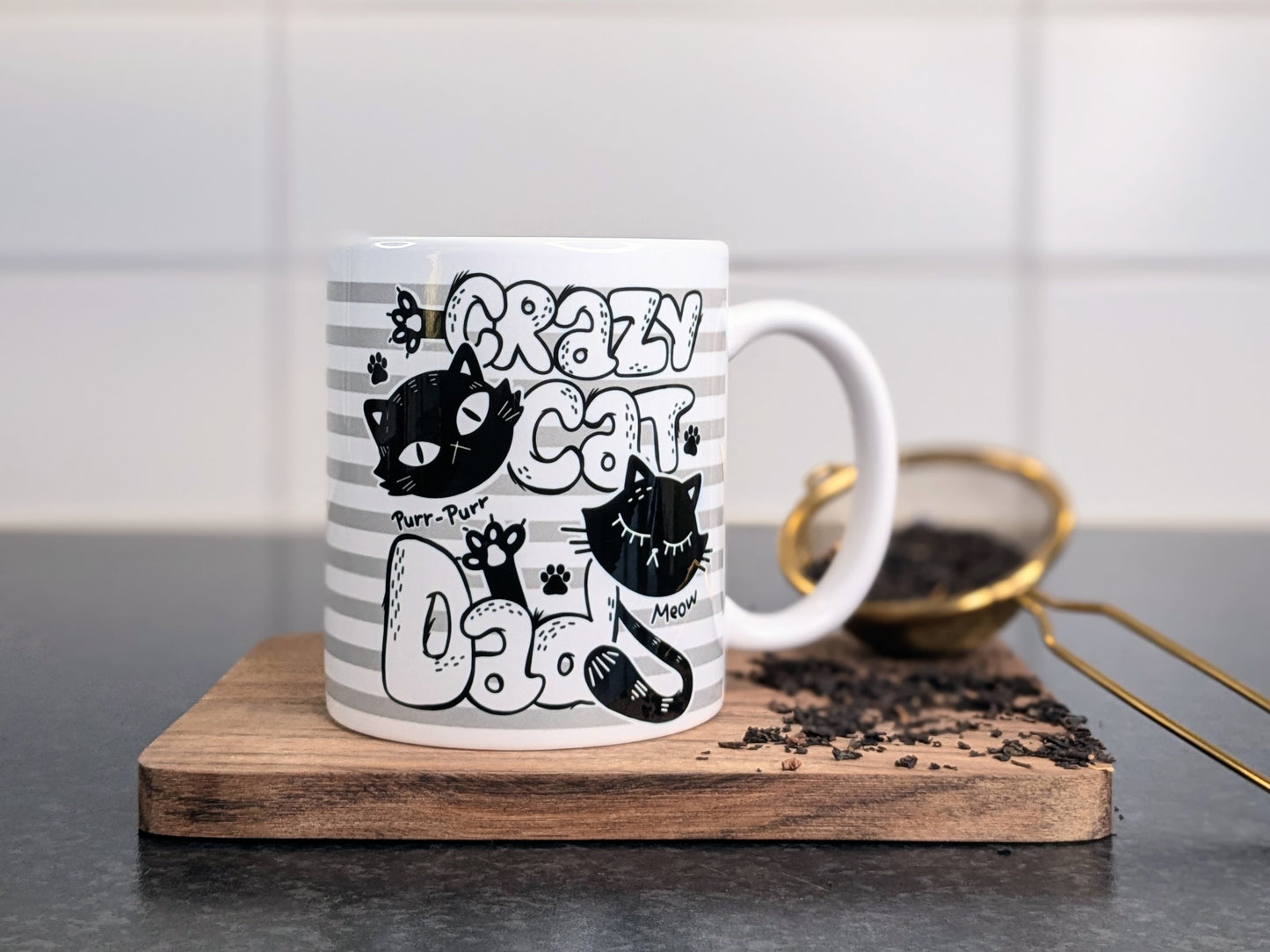 'Mugg/cup “Crazy Cat Dad”
