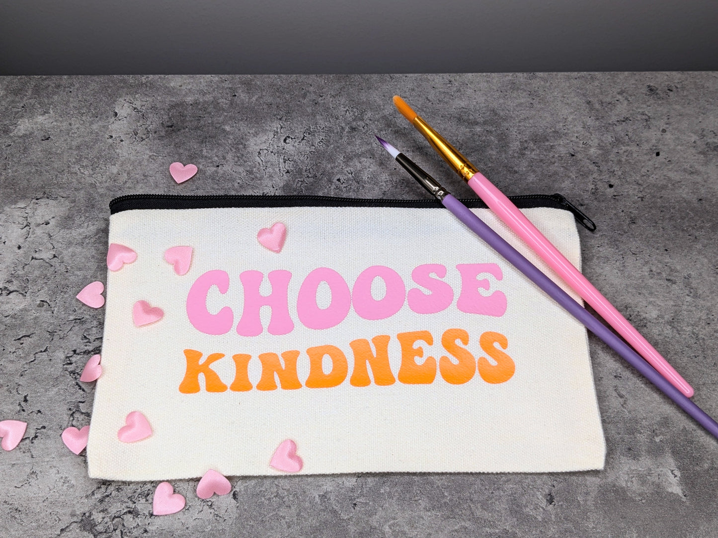 Necessär/Zipper bag - "Choose Kindness"