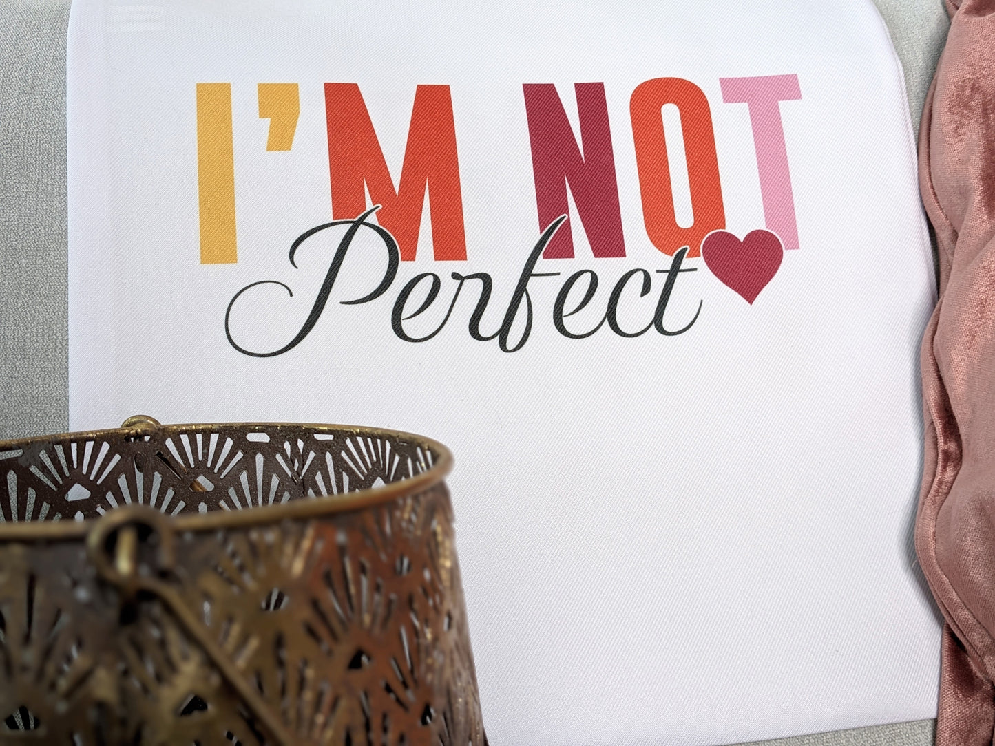 Tygpåse/Totebag - I’m not perfect, I’m limited edition