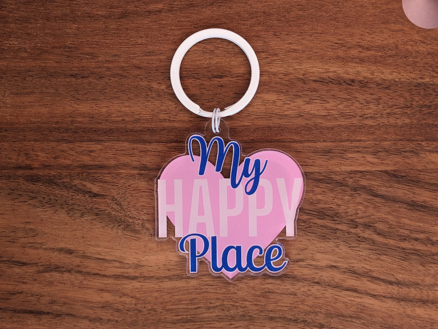 Nyckelring/keychain "My Happy Place"