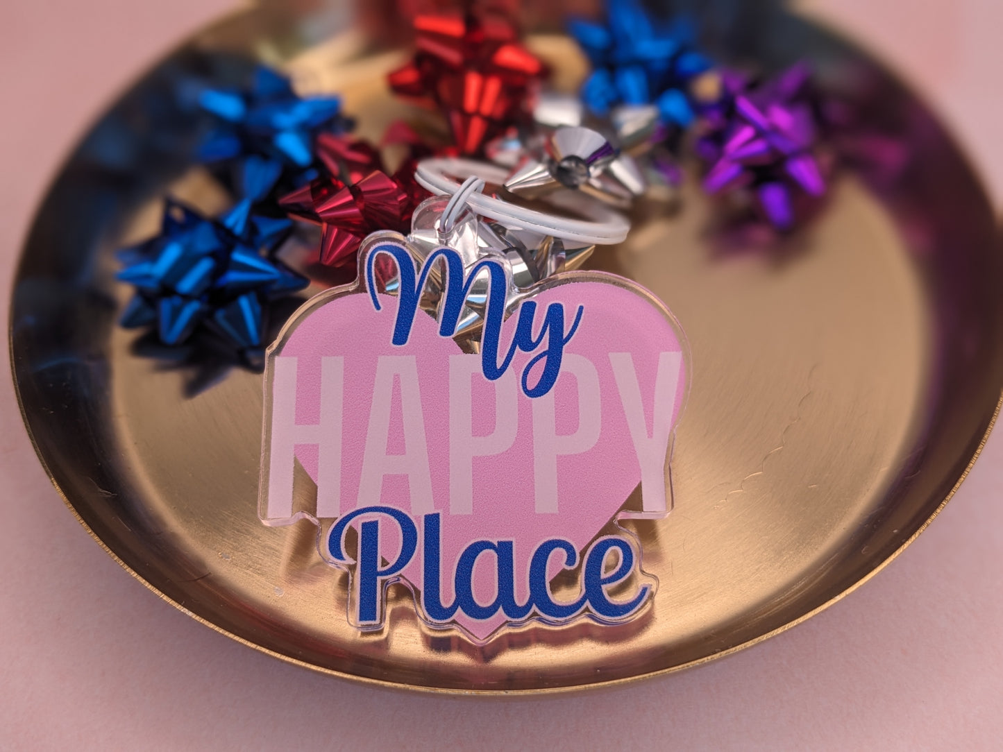 Nyckelring/keychain "My Happy Place"