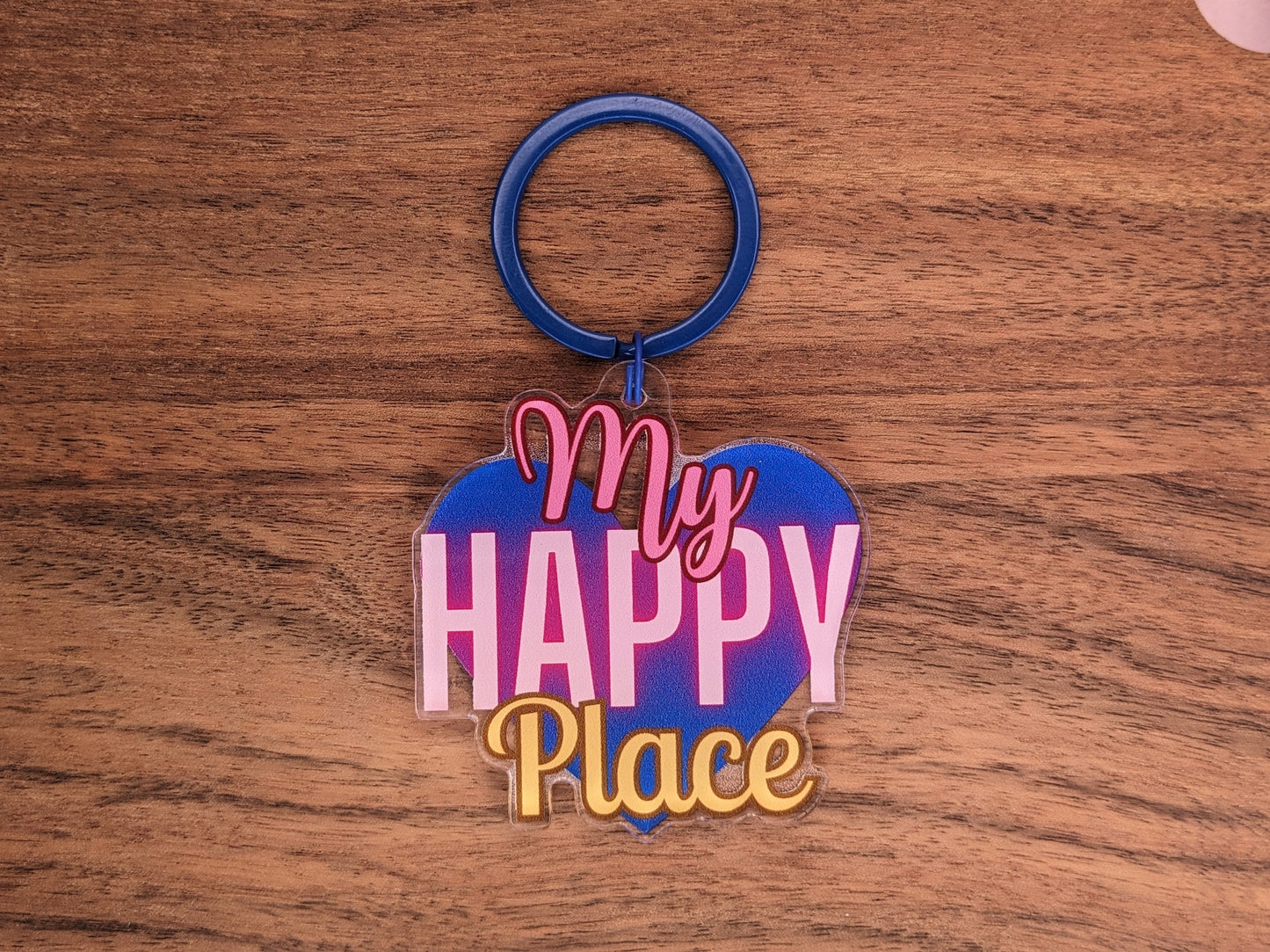 Nyckelring/keychain "My Happy Place"