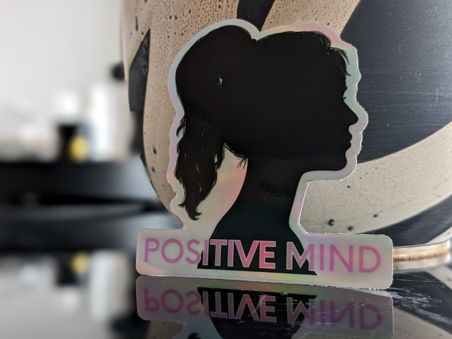 Sticker(holographic) - "Positive Mind"