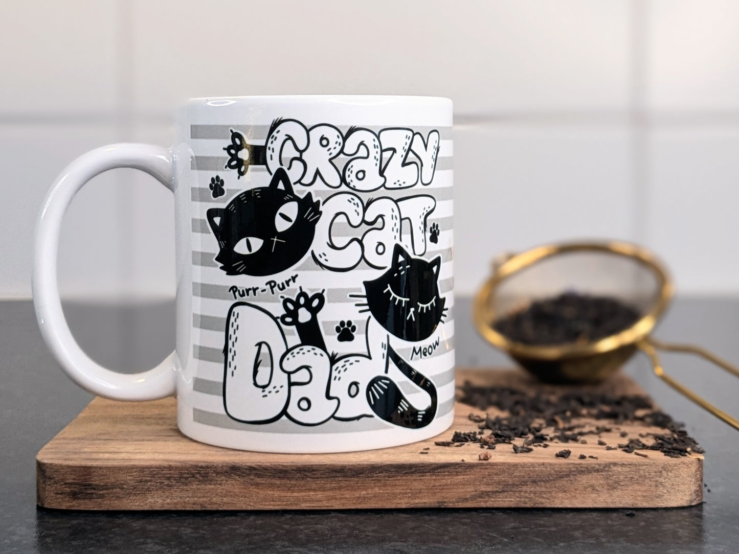 'Mugg/cup “Crazy Cat Dad”