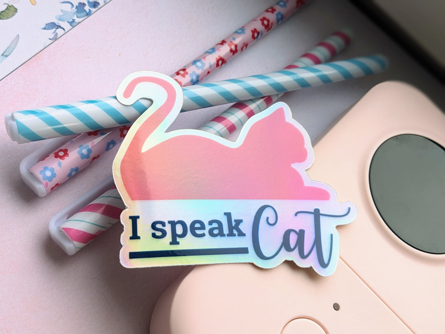 Sticker "I speak Cat"