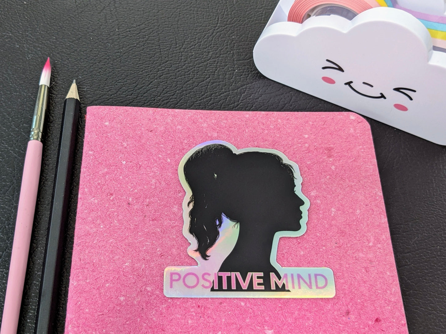 Sticker(holographic) - "Positive Mind"