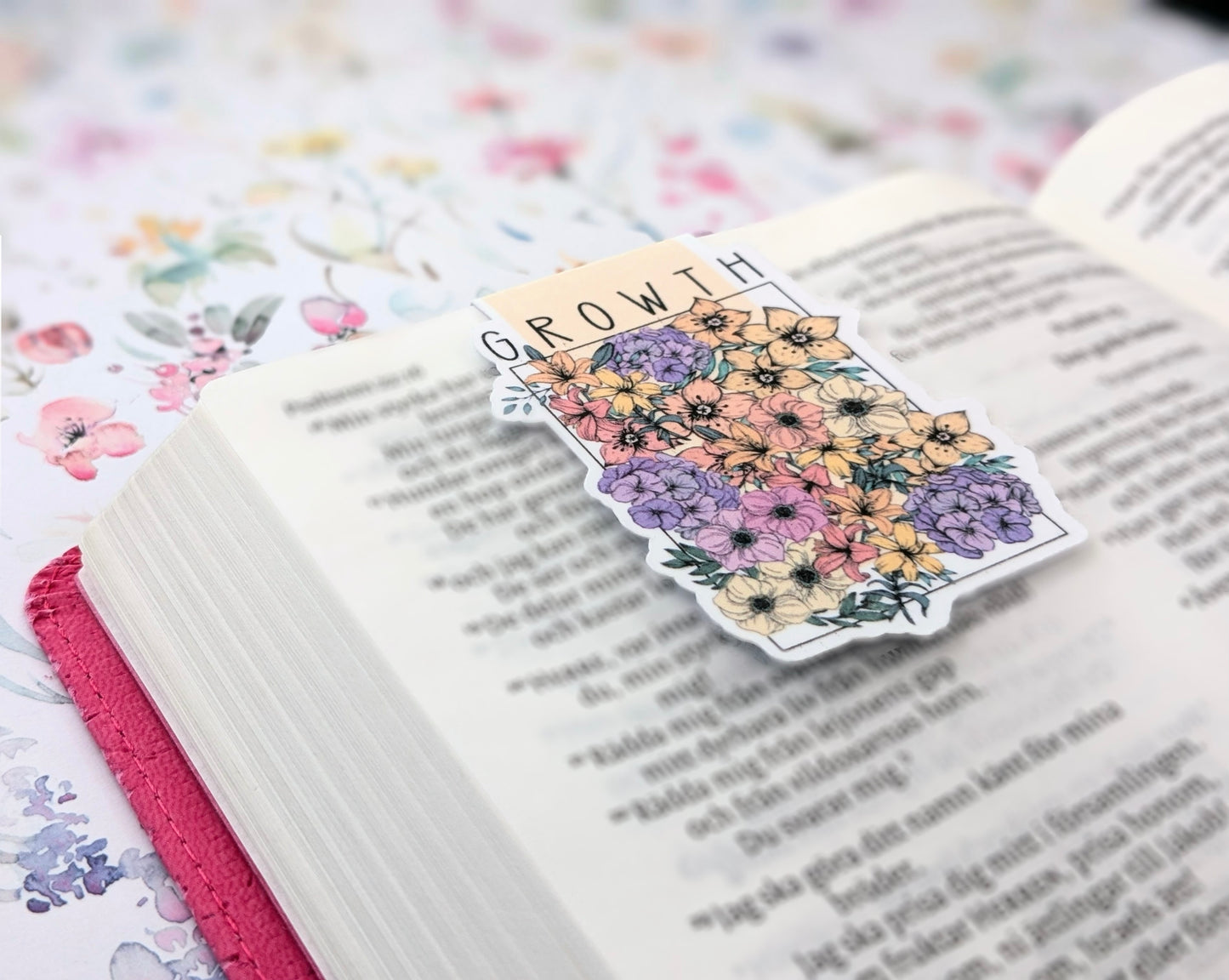 Magnetiskt bokmärke/bookmark "Growth"