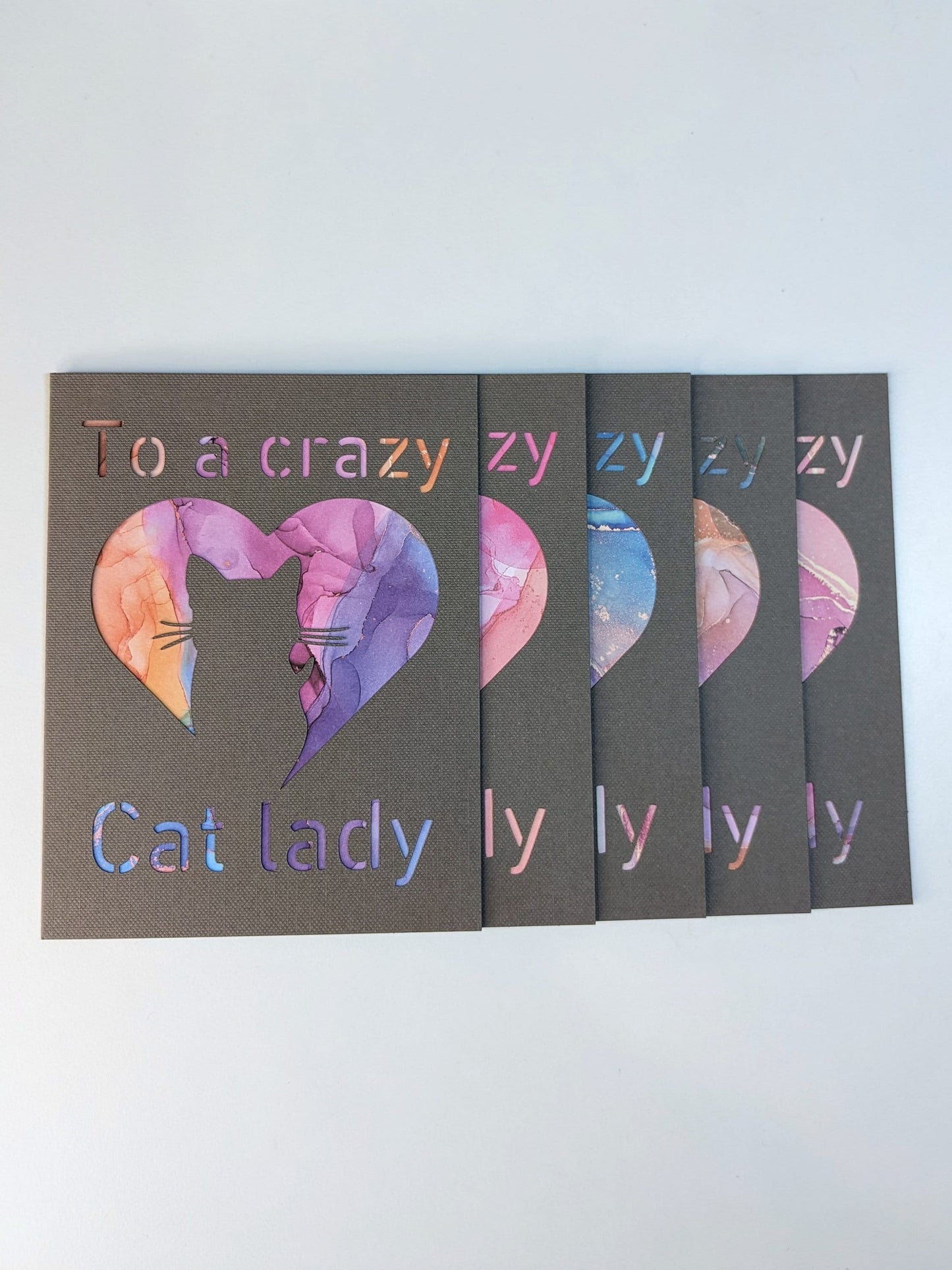 Kort/greeting card - To a crazy Cat lady