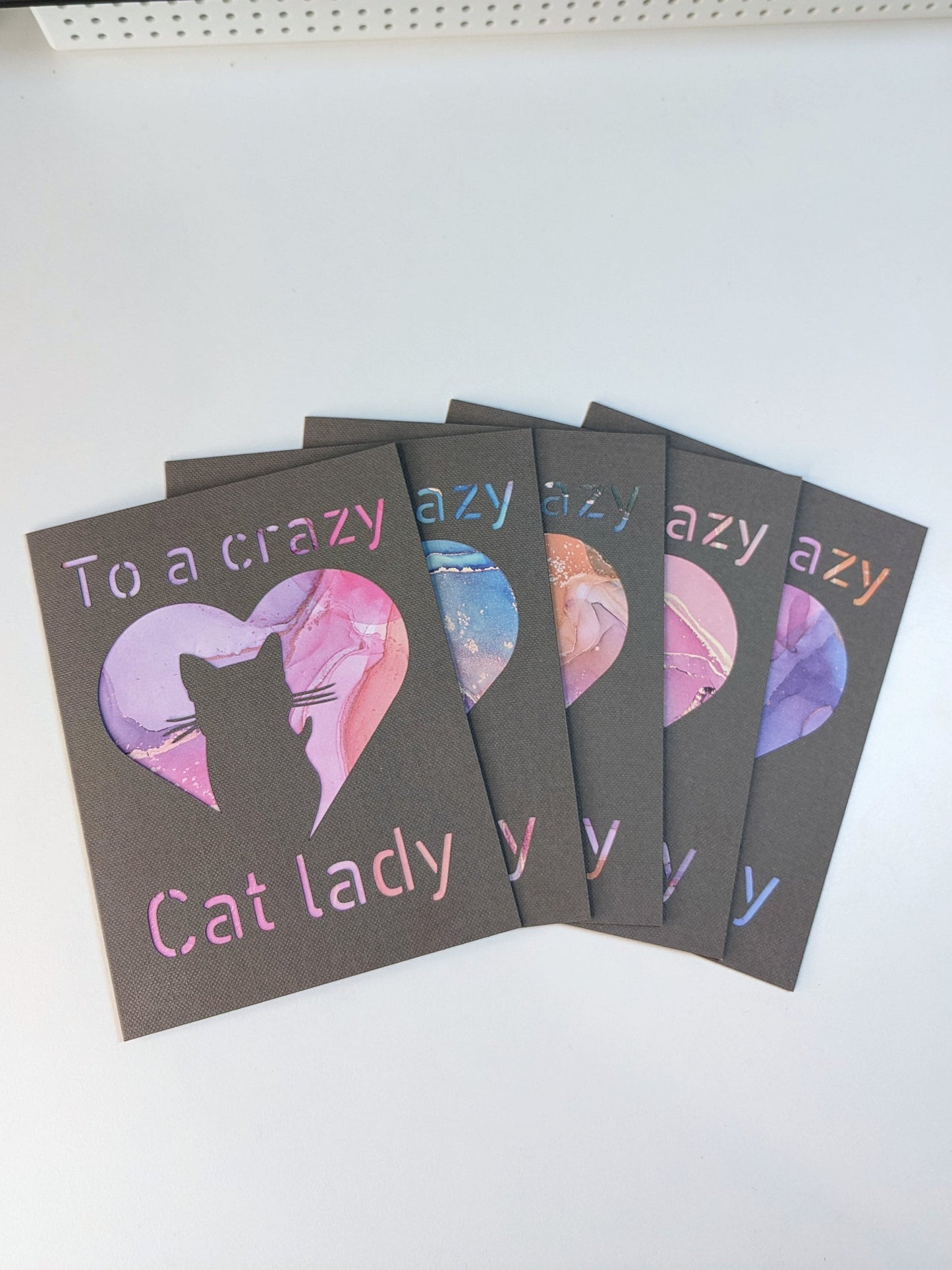 Kort/greeting card - To a crazy Cat lady