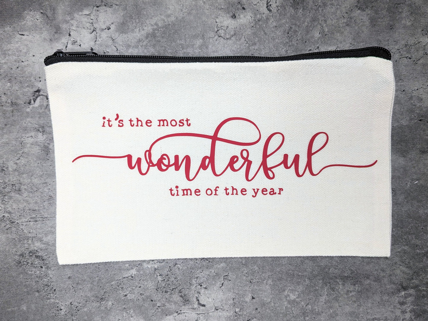 Necessär/Zipper bag "It's the most wonderful time of the year"