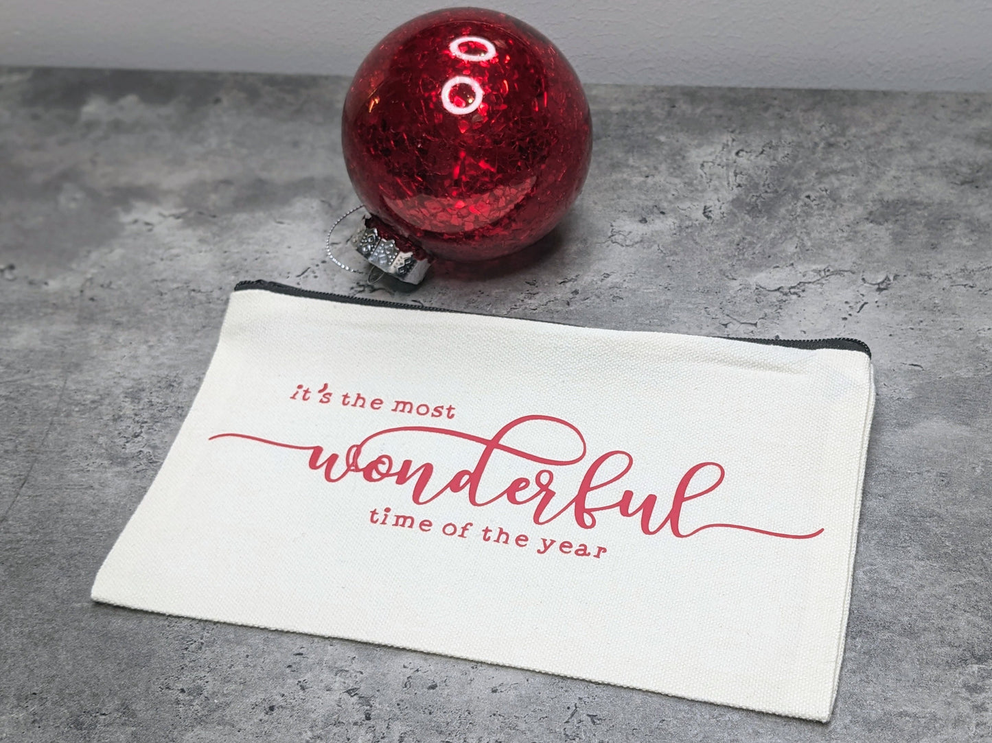 Necessär/Zipper bag "It's the most wonderful time of the year"