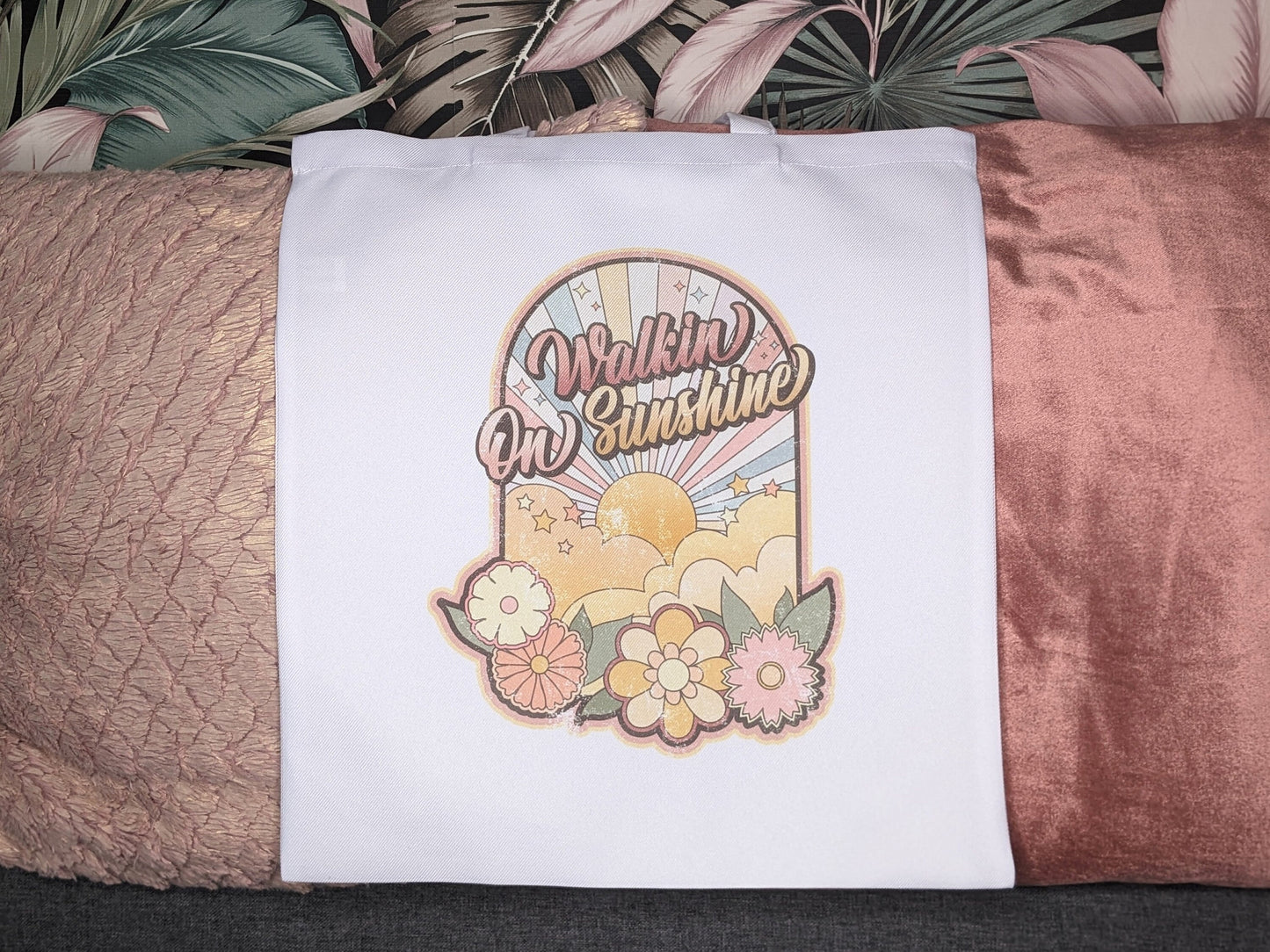 Tygpåse/Totebag "Walkin' on Sunshine"