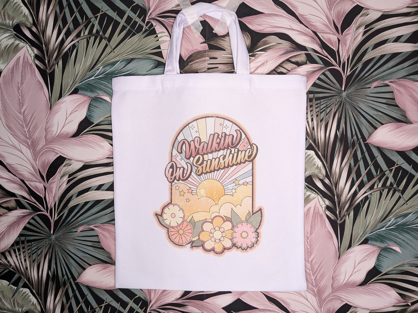Tygpåse/Totebag "Walkin' on Sunshine"