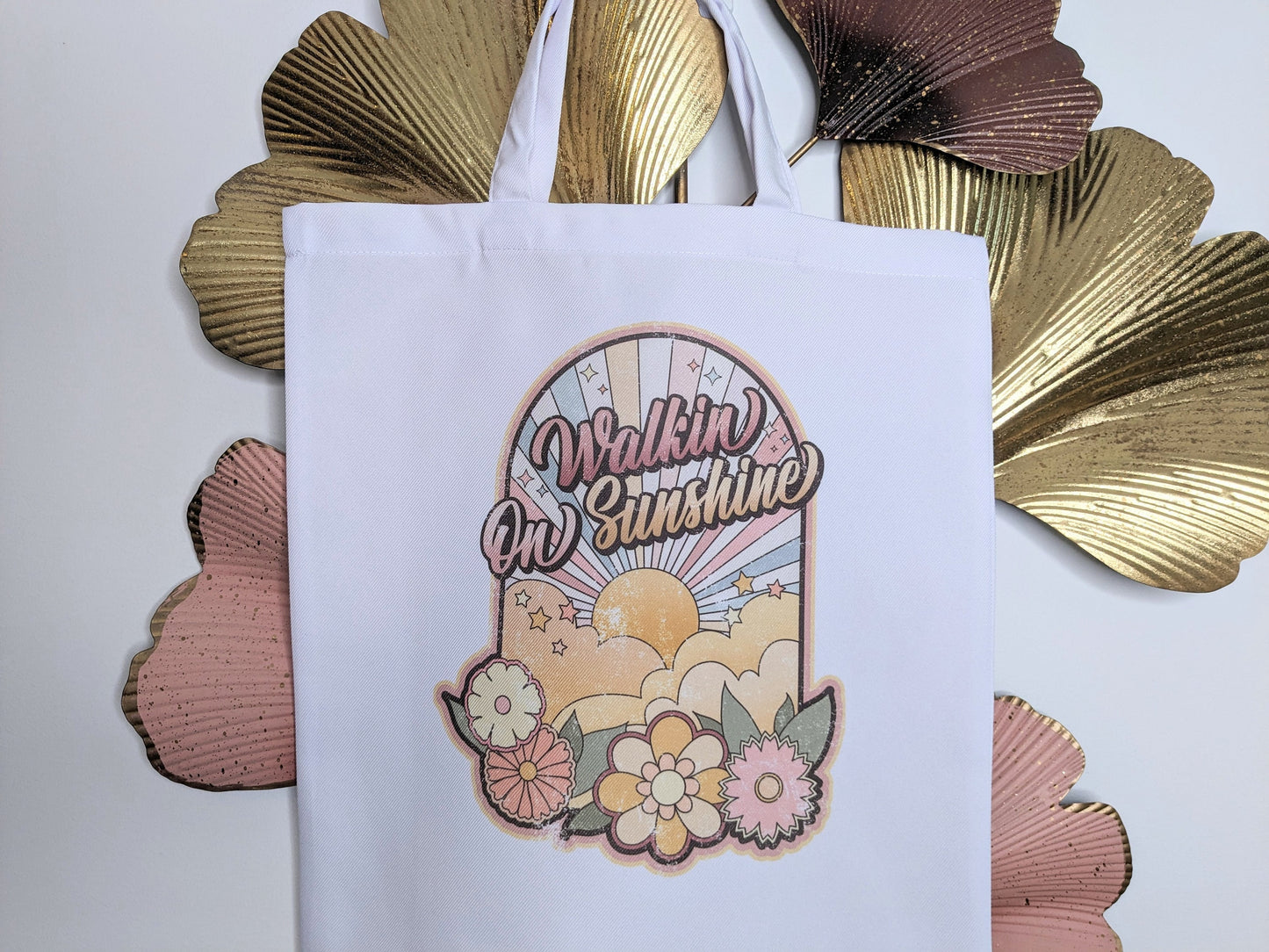 Tygpåse/Totebag "Walkin' on Sunshine"