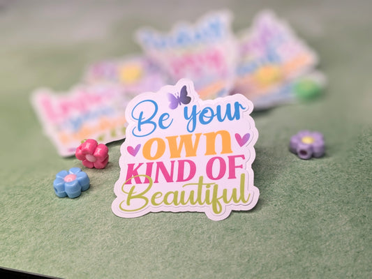 Stickerpack, 7 stycken - Matta färgglada klistermärken med inspirerande och positiva fraser