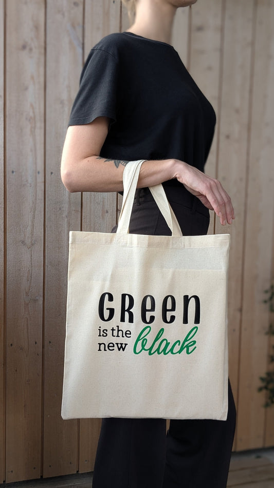 Tygpåse/Tote-bag - Green is the new black